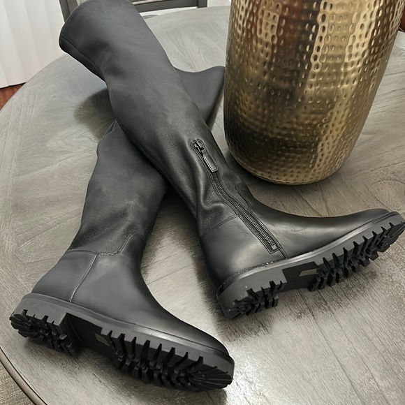 VINCE Cabria stretch-leather over-the-knee boots - Picture 6 of 10